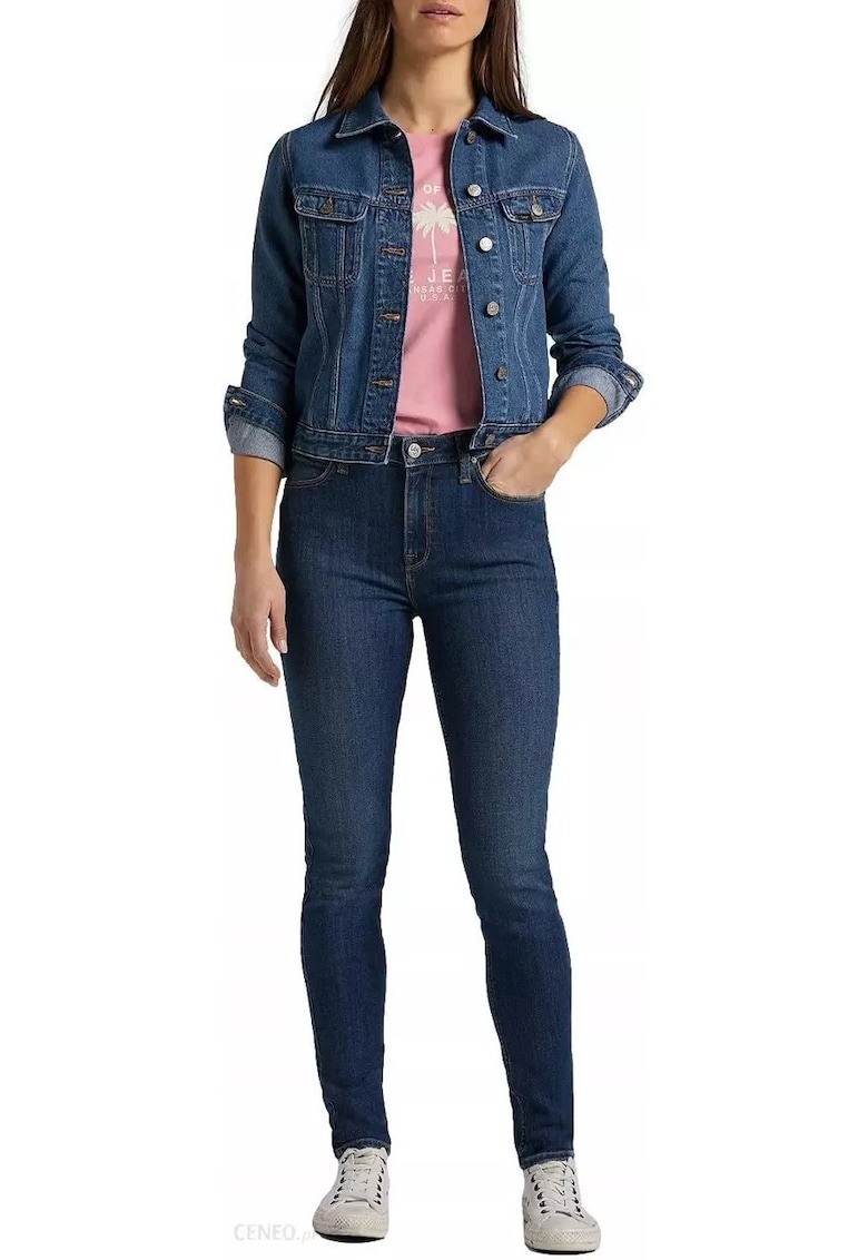 Jacheta Din Denim -  Rider Jacket - Croi Normal - Inchidere: Nasturi - Compozitie Material: 100% Bumbac - Numar De Buzunare: 2 - XS - Albastru - 1 Bucata