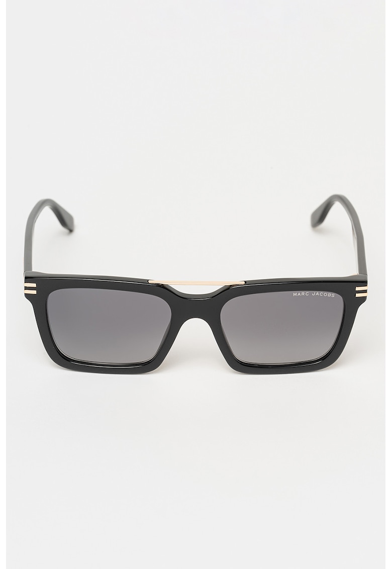 Ochelari de soare cu model dreptunghiular - Auriu/Negru