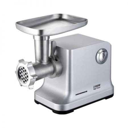 Masina de tocat HEINNER MG-2100SS, 2100W, accesoriu pentru rosii, accesoriu pentru carnati, cutit din inox, 2 site de taiere, functie reverse, nivel de zgomot: 90dB