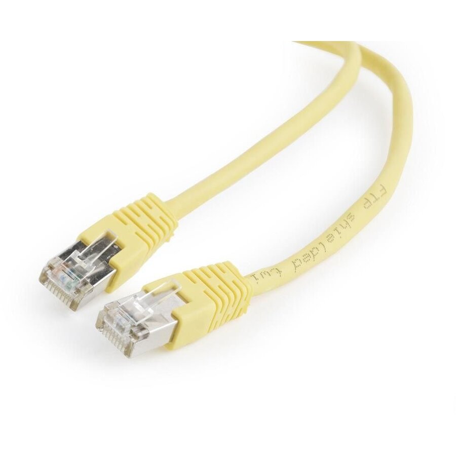 GEMBIRD PP22-0.5M/Y Gembird patchcord RJ45, cat.5e, FTP, 0.5m, yellow