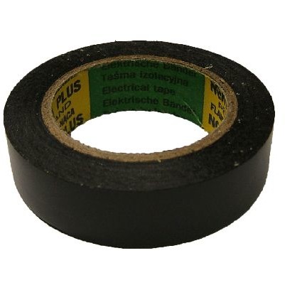 BANDA IZOLATOARE ATESTATA 15X0.15MM / 10M NEGRU