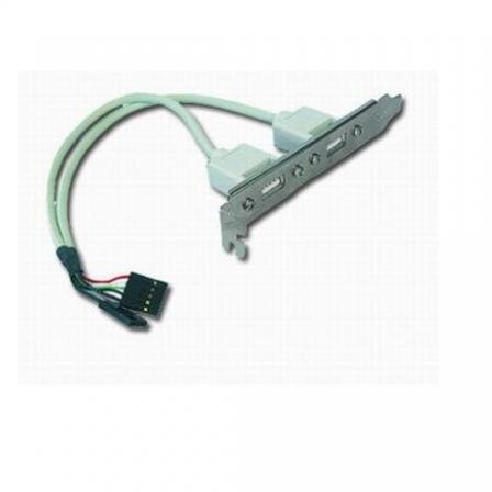 Adaptor Gembird Bracket 2x USB, CC-USB-RECEPTACLE
