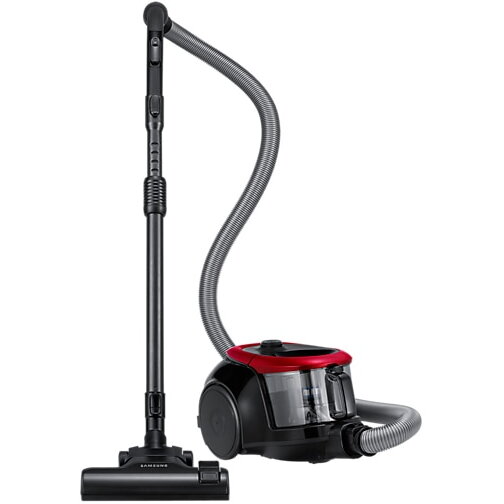 Aspirator fara sac Samsung VC07M2110SR, 700 W, 1.5 l, tub telescopic, anti-tangle cyclone, rosu