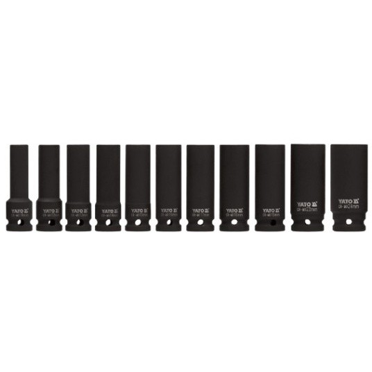 Set chei tubulare adanci de impact 11 bucati