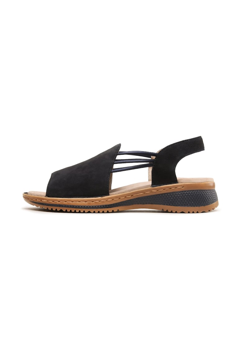 Sandale dama -  722358 - Piele intoarsa - Albastru
