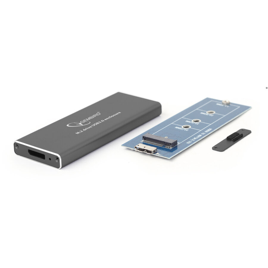 Gembird M.2 drive USB3.0 enclosure, black