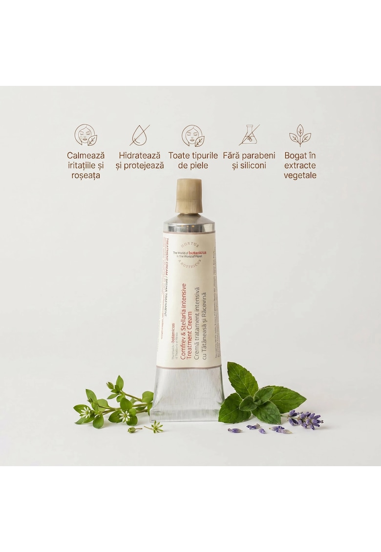 Crema tratament naturala cu Tataneasa si Racovina -  50g - fara parabeni si siliconi - pentru toate tipurile de piele - extractele naturale ajuta la refacerea celulara si calmarea iritatiilor