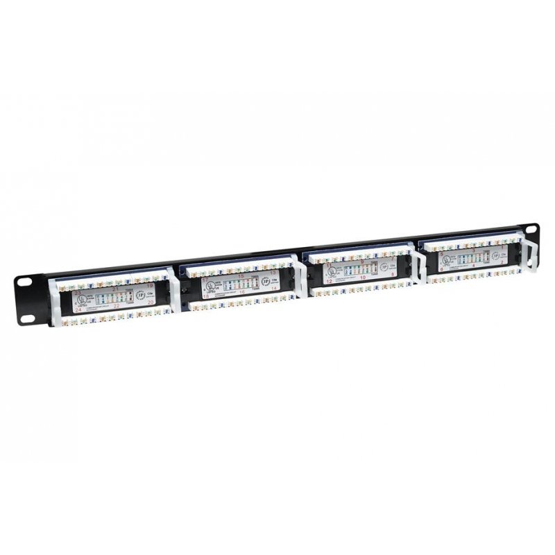 Patch Panel Intellinet 24 Porturi, Utp, Cat5e, 1u Pentru Rack 19 513555