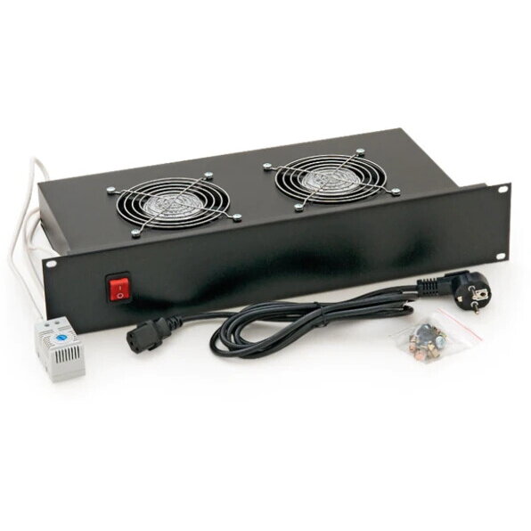 Panou ventilatie Triton RAB-CH-X01-A1, 2x Fan, Black