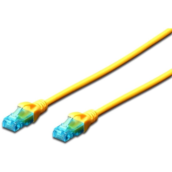 Cablu de retea CAT 5e UTP 0.5m, galben