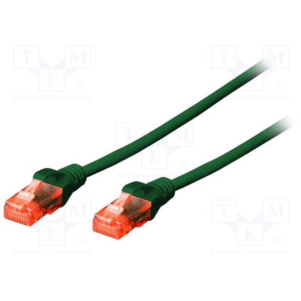 Cablu patch Digitus Premium CAT 5e UTP, 3 M, Verde