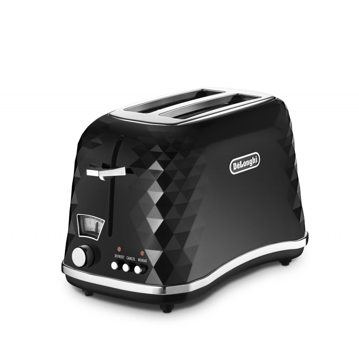 Prajitor de paine Brillante CTJ 2003.BK, 900 W, 2 Felii, Control electronic rumenire, Negru