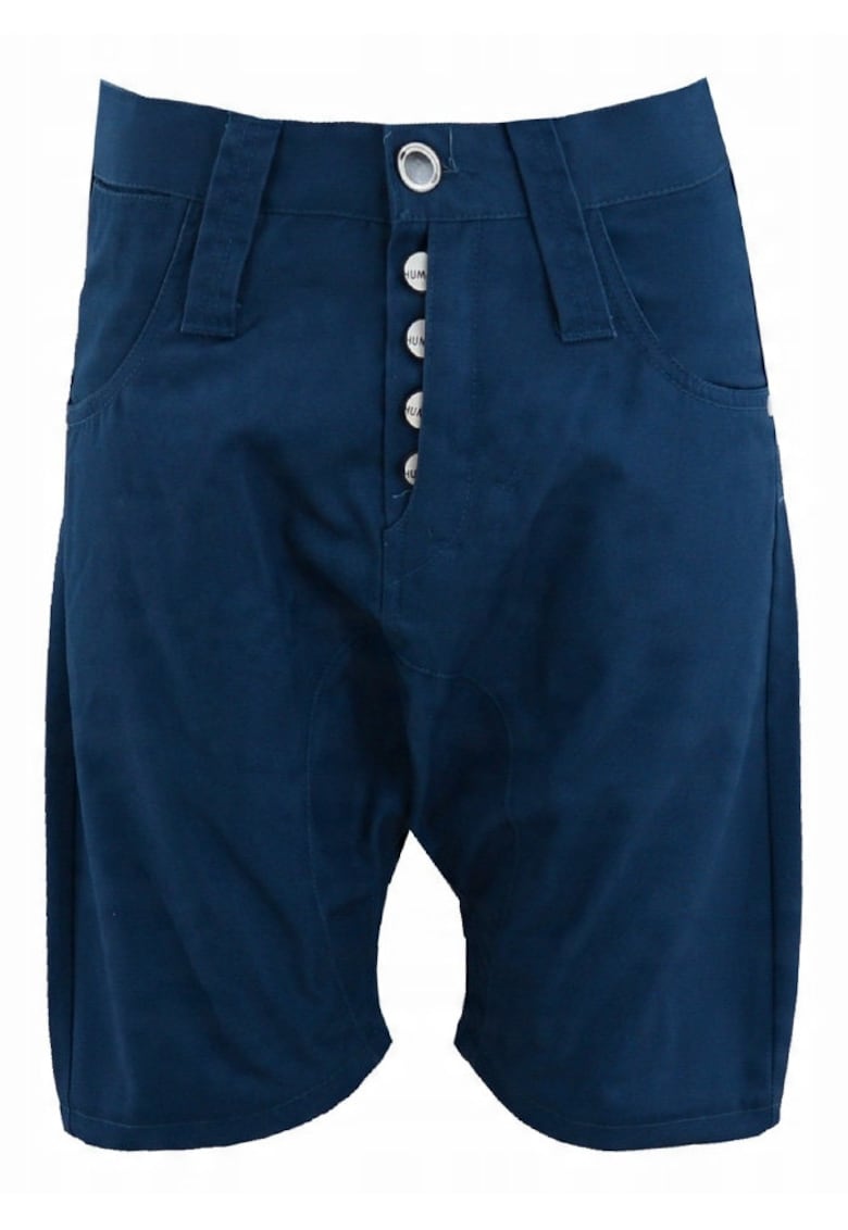 Pantaloni Scurti Barbati -  Lago - Marime M - Albastru - Croi Slim Fit - Stil Conic / Ajustat - Inaltime Talie Medie / Regulata - Inchidere Nasturi