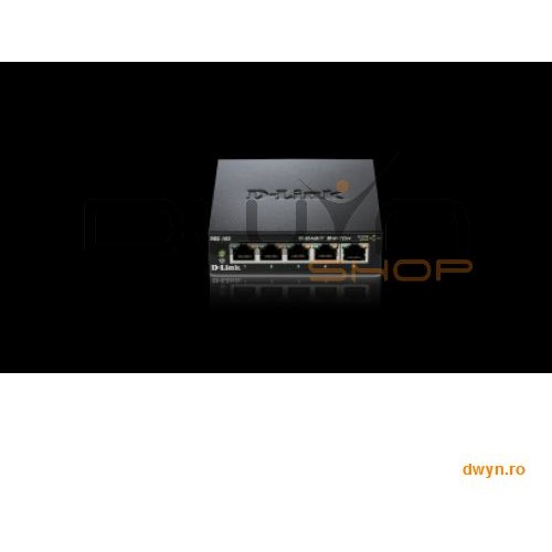 D-Link, Switch Desktop 5 porturi 10/100/1000 - Metal Housing