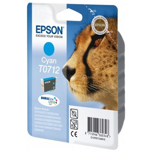 Cartus Epson  T0712 (C13T071240), cian