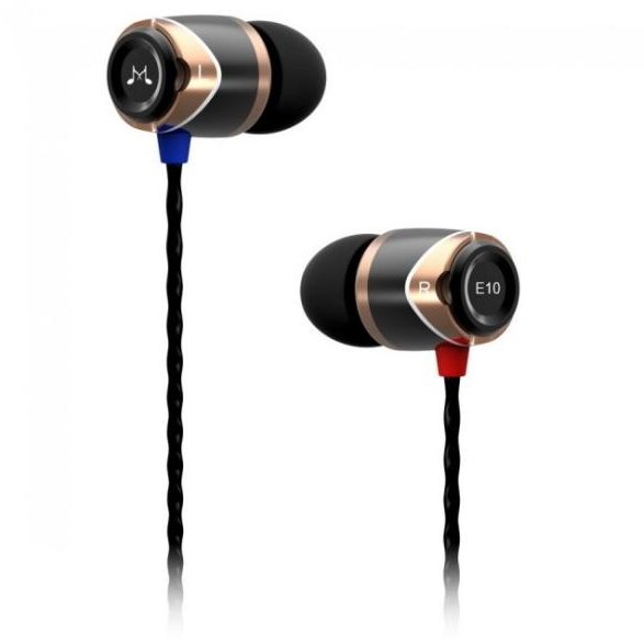 Casti SoundMAGIC E10 In-Ear, negru-auriu