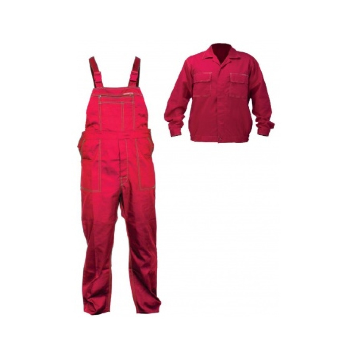 Costum salopeta combinat / rosu - 2xl/h-188