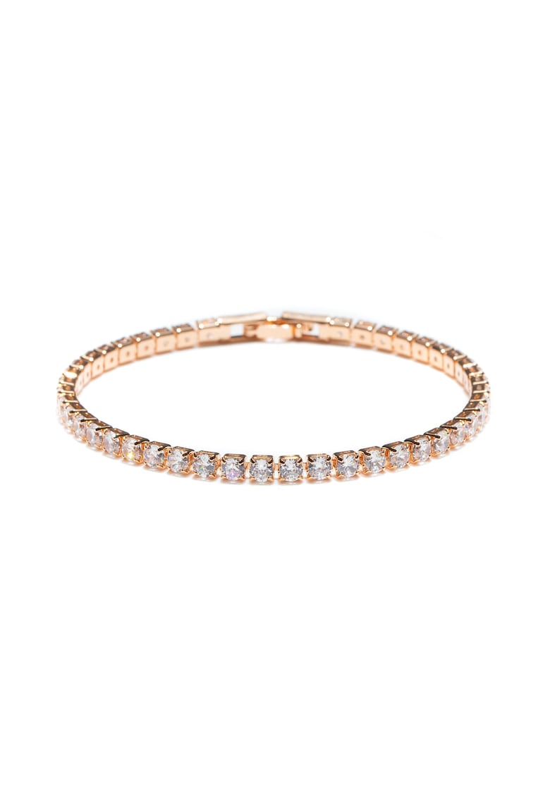 Bratara Tennis Cu Cristale Zirconia - Auriu rose
