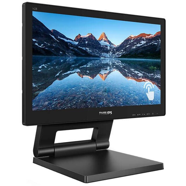 Monitor LED TN Philips 15.6, HD, Touchscreen, Display Port, Negru