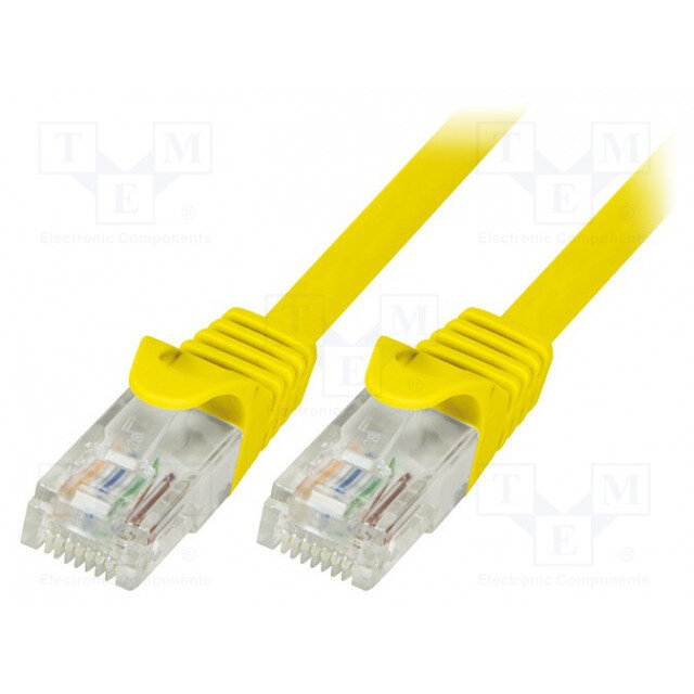 Patchcord CAT 5e UTP 0,50m galben