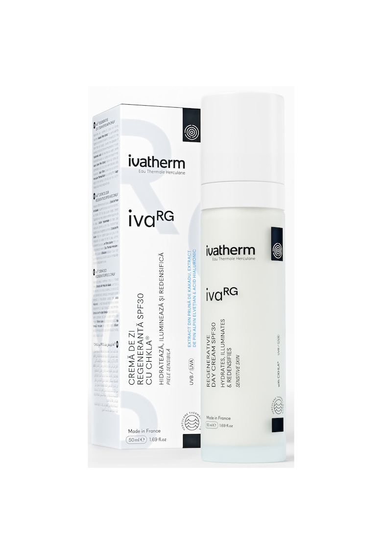 Crema de zi ivaRG  regeneranta SPF30 cu Acid Hialuronic - 50 ml