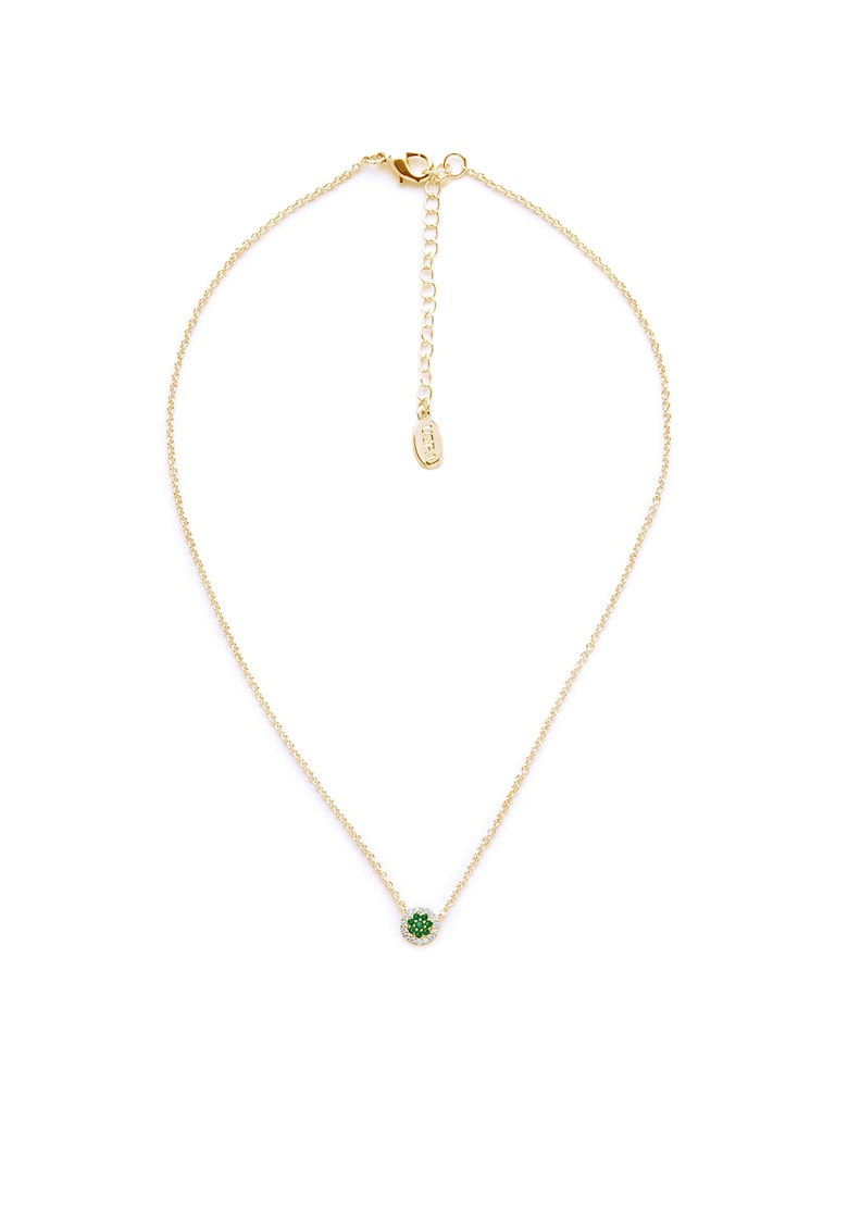 Colier cu zirconia - Alb/Auriu