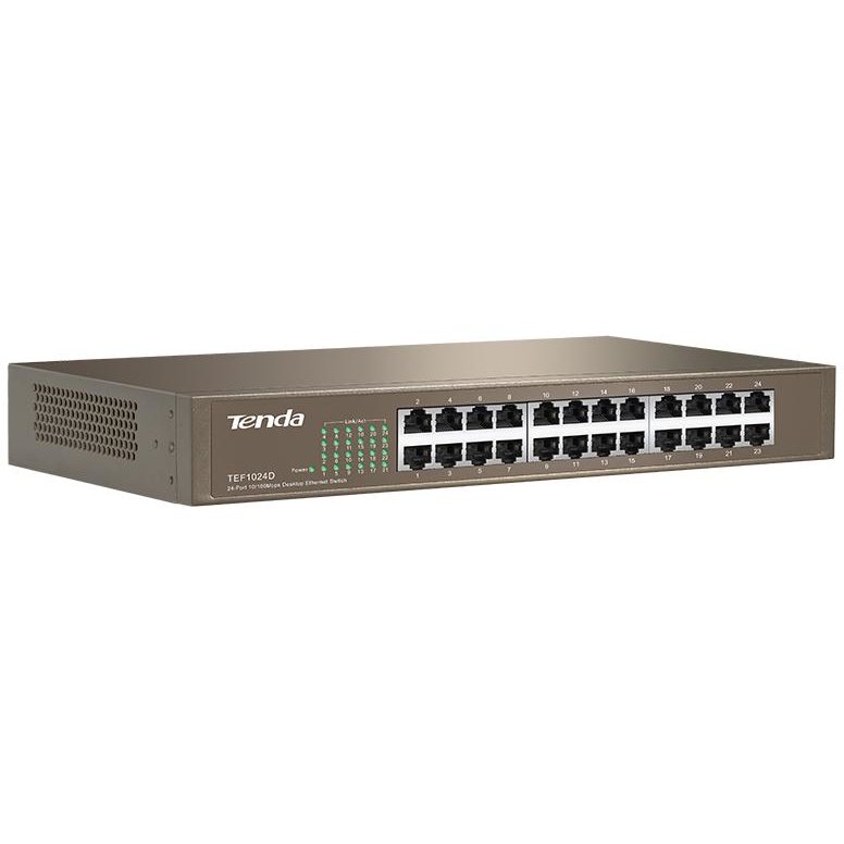 Switch Tenda 24-Port Tef1024d; 10/100mbps