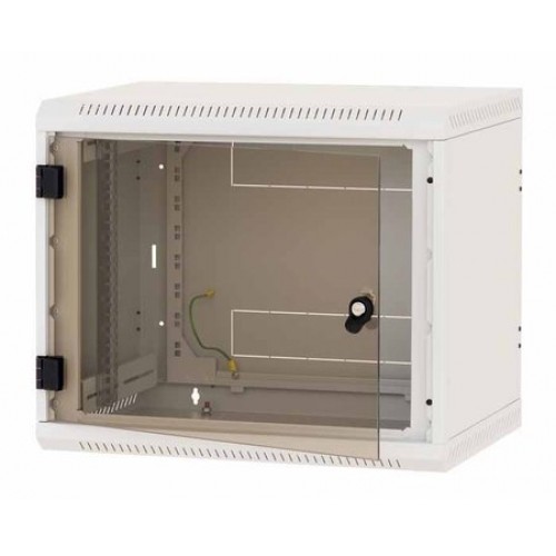 TRITON Rack de perete 19' sectiune simpla 18U 600x600 usa sticla, panouri laterale fixe, securizare