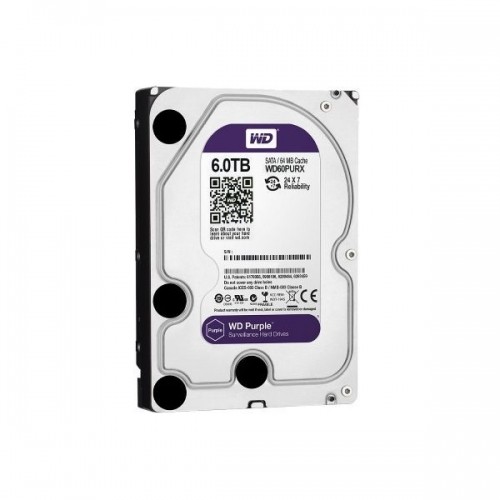 HDD intern WD, 3.5', 6TB, PURPLE, SATA3, IntelliPower (5400rpm), 64MB