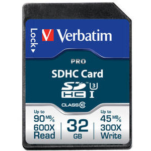 Card Memorie Verbatim Pro Class10 Uhs-I 32gb Sdhc
