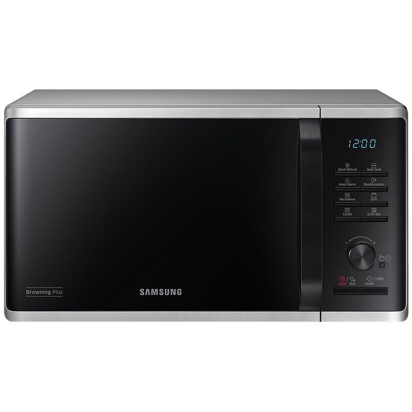Cuptor cu microunde Samsung MG23K3515AS, 23l, 800W, Grill, Argintiu-Negru