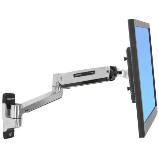 Suport monitor LX Sit-Stand 45-353-026, tip brat pivotant, prindere in perete