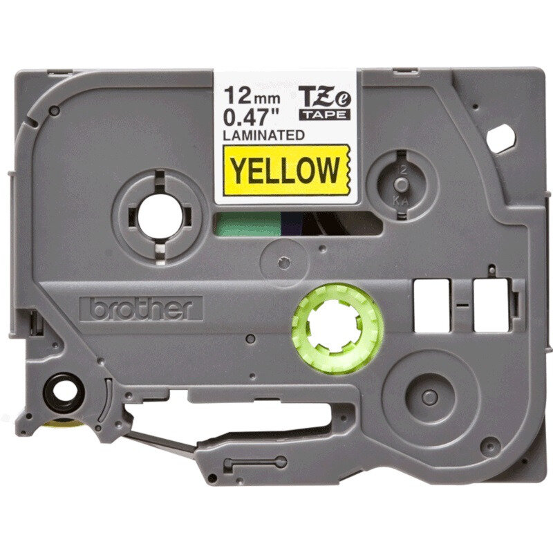 Brother Banda laminata TZE631S Black on Yellow