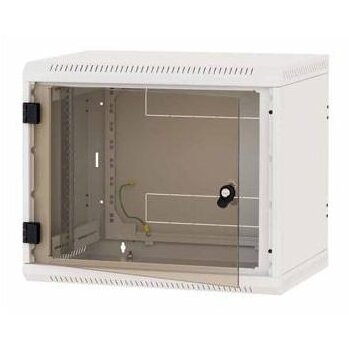 TRITON Rack de perete 19' sectiune simpla 12U 600x600 usa sticla, panouri laterale fixe, securizare