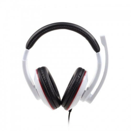 Casti cu microfon - dimensiune medie, stereo, white