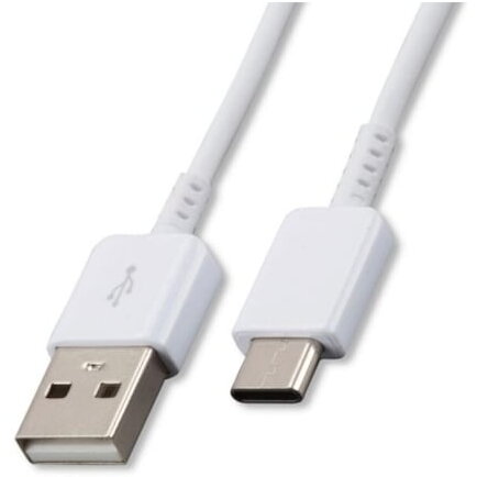 Cablu de date original Samsung EP-DW700CWE USB Type C 1.5 m, alb, Blister