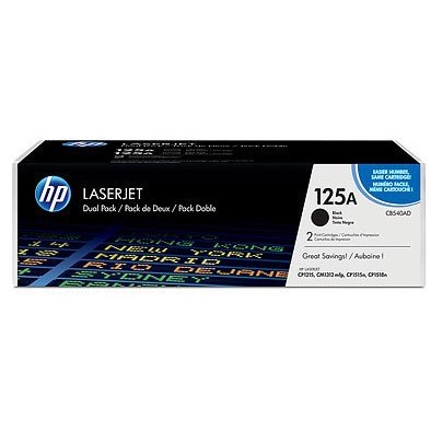 Set 2 cartuse HP HPTON-CB540AD, negre