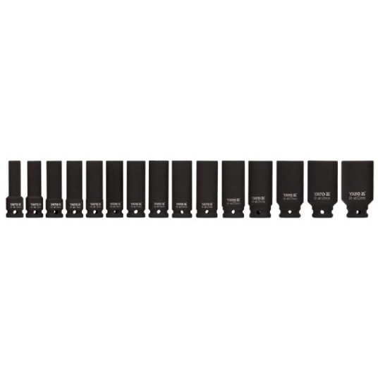 Set chei tubulare adanci de impact 15 bucati