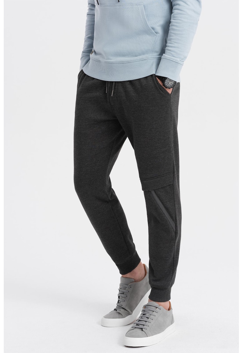 Pantaloni de trening cu talie ajustabila - Gri antracit