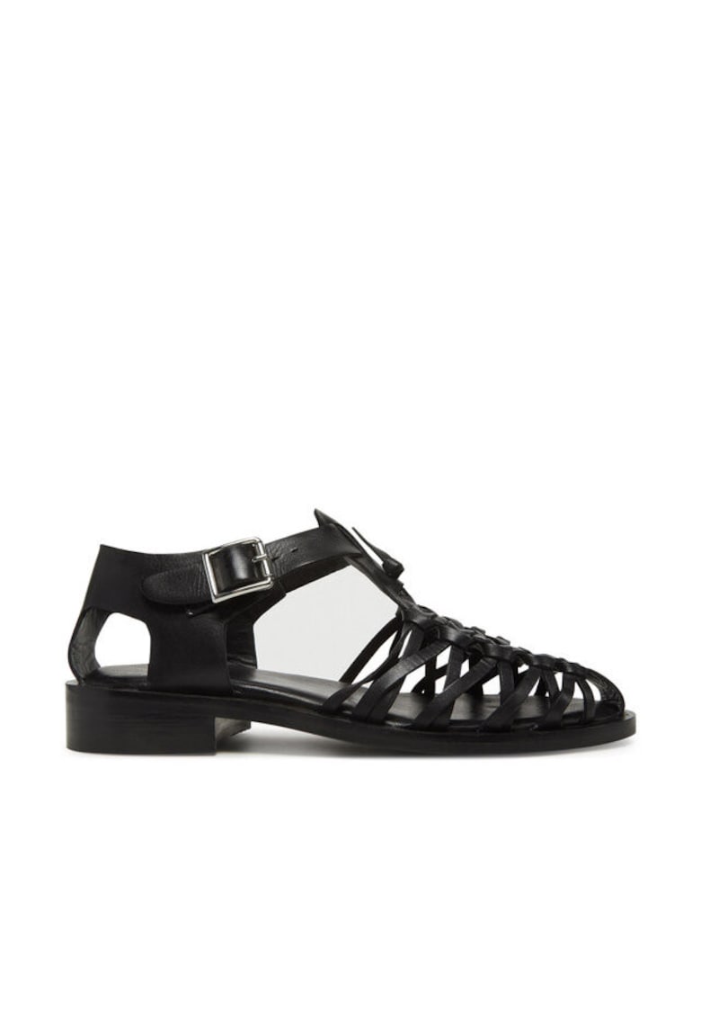 Sandale dama - 66580-W -  Piele naturala - Negru