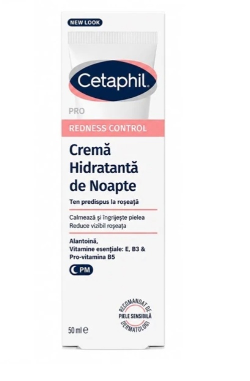 Crema hidratanta de noapte Cetaphil PRO Redness Control (Concentratie: Crema, Gramaj: 50 ml)