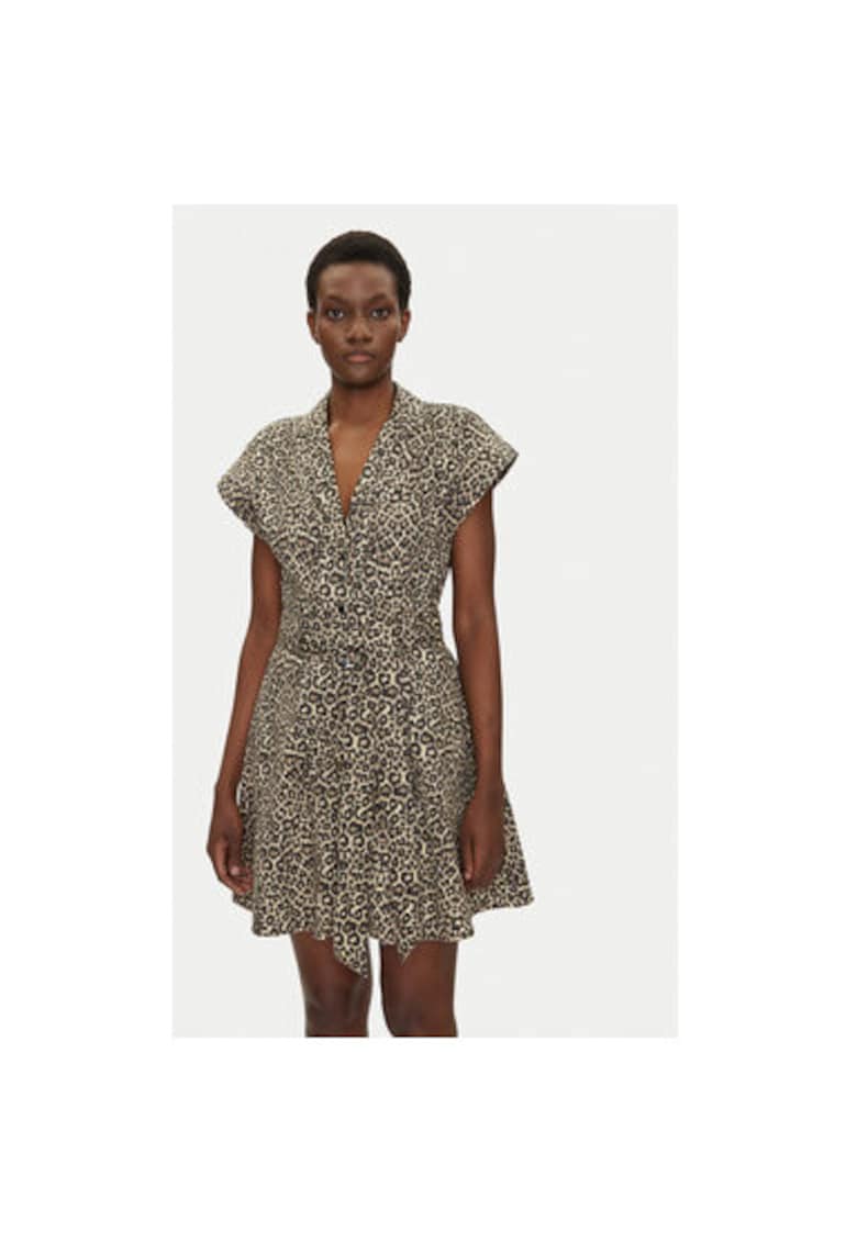 Camasa stil rochie dama  251-REVAM - Bumbac - Maro - Maro