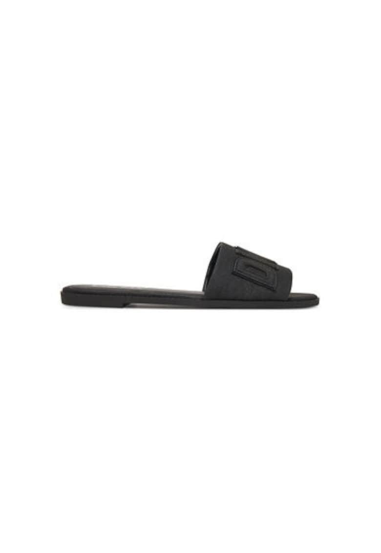 Slapi dama - K1500528 -  Textil - Negru - Negru