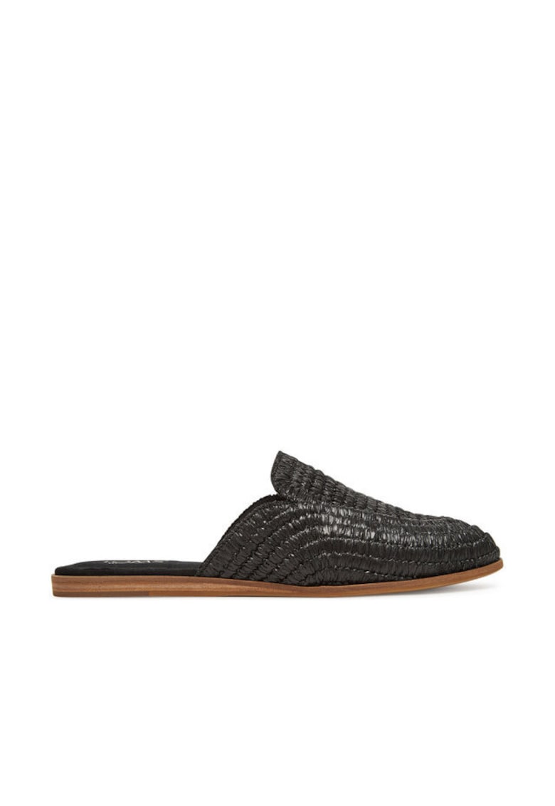 Slapi dama - 10022001 -  Sintetic - Negru