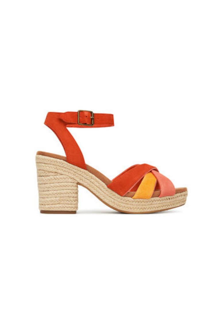 Espadrile dama  10021951 - Piele naturala - Rosu