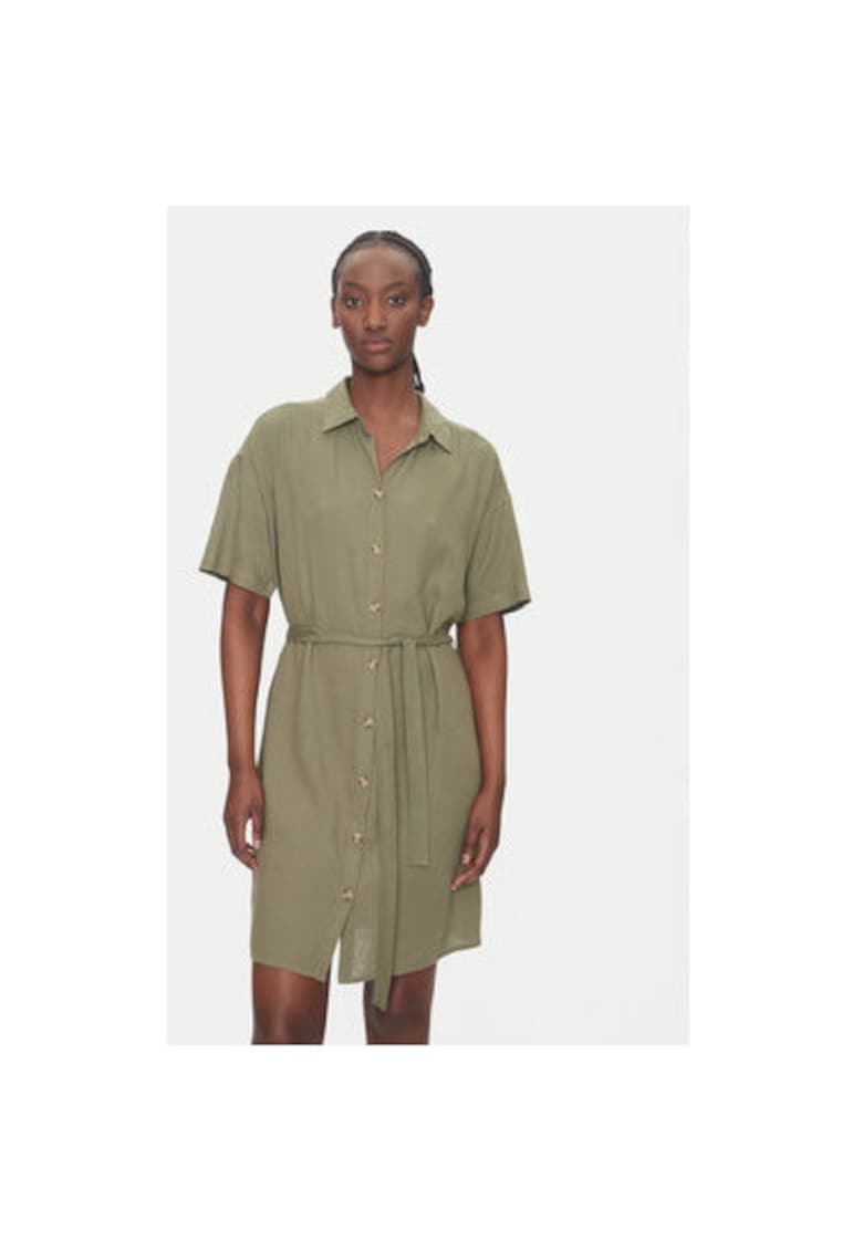 Camasa stil rochie dama  10333791 - In/Viscoza - Verde - Verde