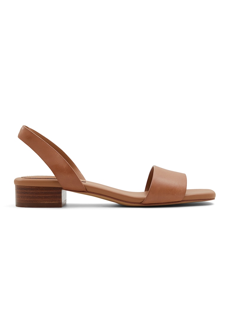 Sandale slingback de piele Doreanna - Caramel