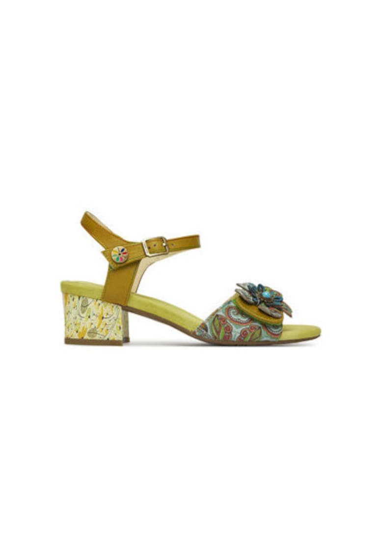 Sandale dama - HUCBIO 42 -  Piele naturala - Kaki - Kaki
