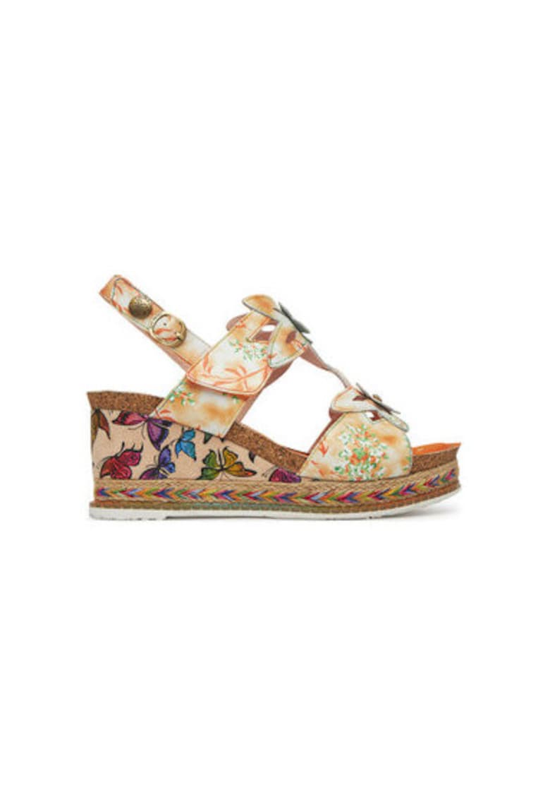 Sandale dama - Hacdeo 21 -  Piele naturala - Portocaliu