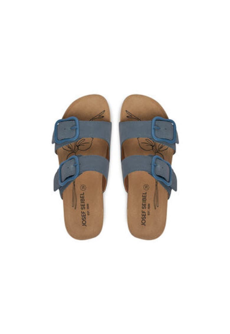 Slapi dama - 78564 -  Piele naturala - Albastru